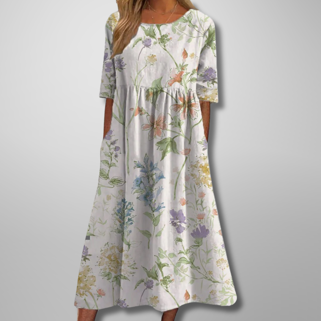 Image of Gale | Women's Floral Empire Waist Maxi Dress
