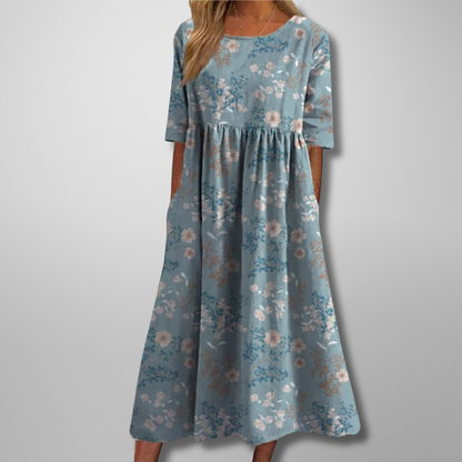 Image of Gale | Women's Floral Empire Waist Maxi Dress