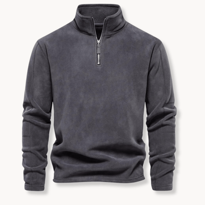 Mathew | Men's Half-Zip Long Sleeve Pullover Sweater - Image 1
