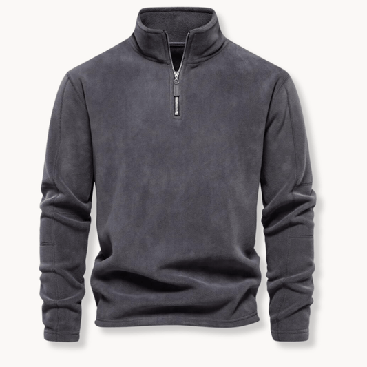 Mathew | Men's Half-Zip Long Sleeve Pullover Sweater - Image 1