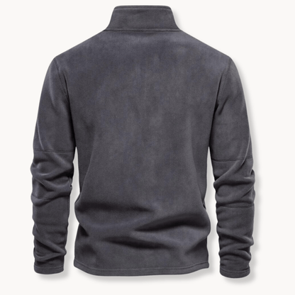 Mathew | Men's Half-Zip Long Sleeve Pullover Sweater - Image 4