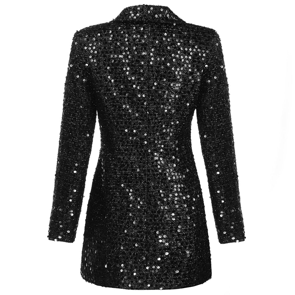 Image of Gloria | Women's Sequin Blazer Mini Dress