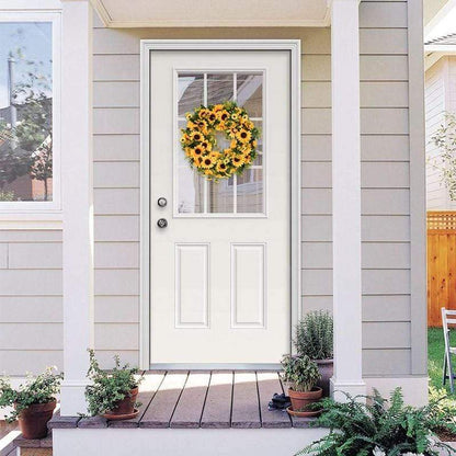 Gold Artificial Sunflower Wreath