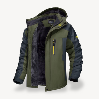 Todd | Men's Hooded Fleece Lined Winter Jacket - Image 7