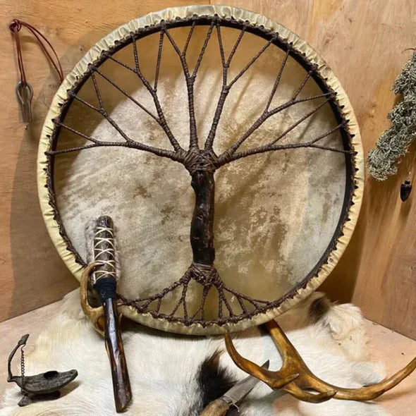 Handcrafted 'Tree of Life' Shamanic Drum