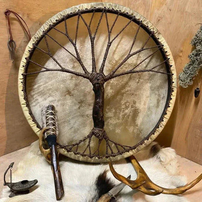 Handcrafted 'Tree of Life' Shamanic Drum