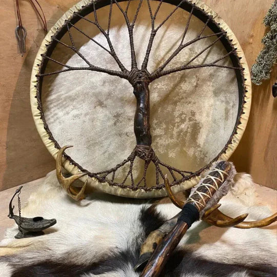 Handcrafted 'Tree of Life' Shamanic Drum