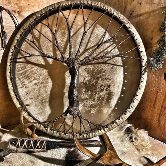 Handcrafted 'Tree of Life' Shamanic Drum