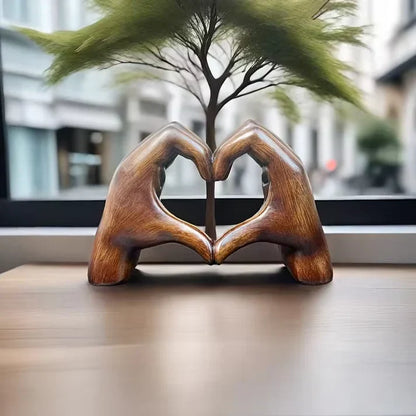 Handmade Wooden Heart Ornament as a Symbol of Love