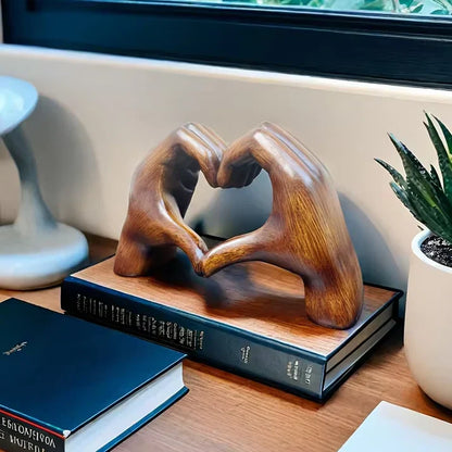 Handmade Wooden Heart Ornament as a Symbol of Love