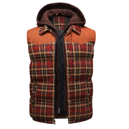 Keith | Men's Plaid Puffer Vest