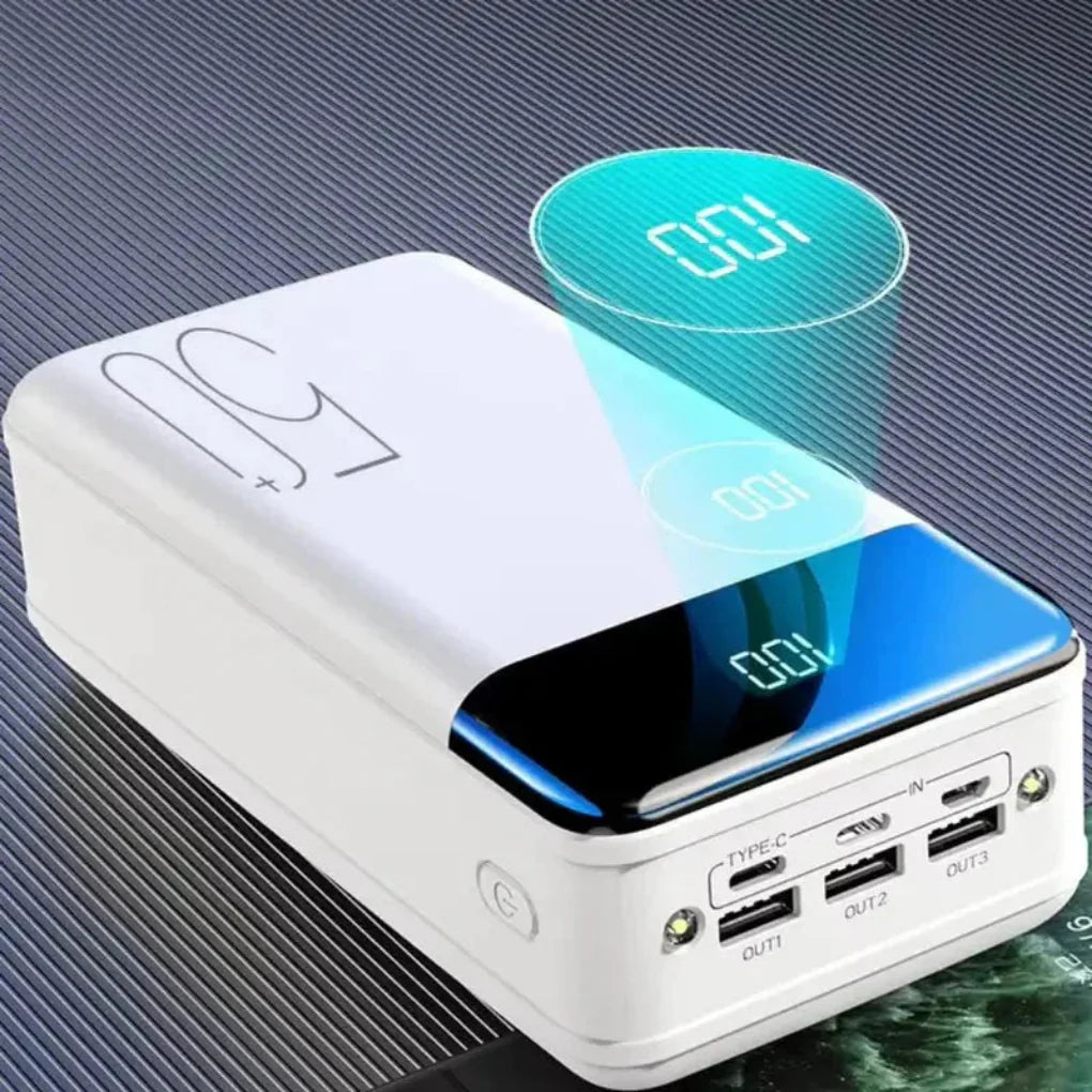 High-Capacity 50,000mAh Power Bank with Digital Display