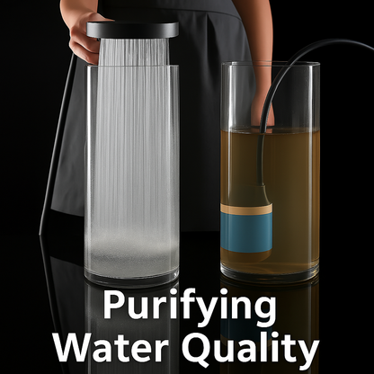 High-Pressure Shower Head with Turbo-Boost Technology and Advanced Filtration for Healthier Skin and Hair