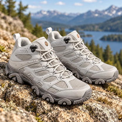 Hiking Shoes with High-Traction Sole and Mesh