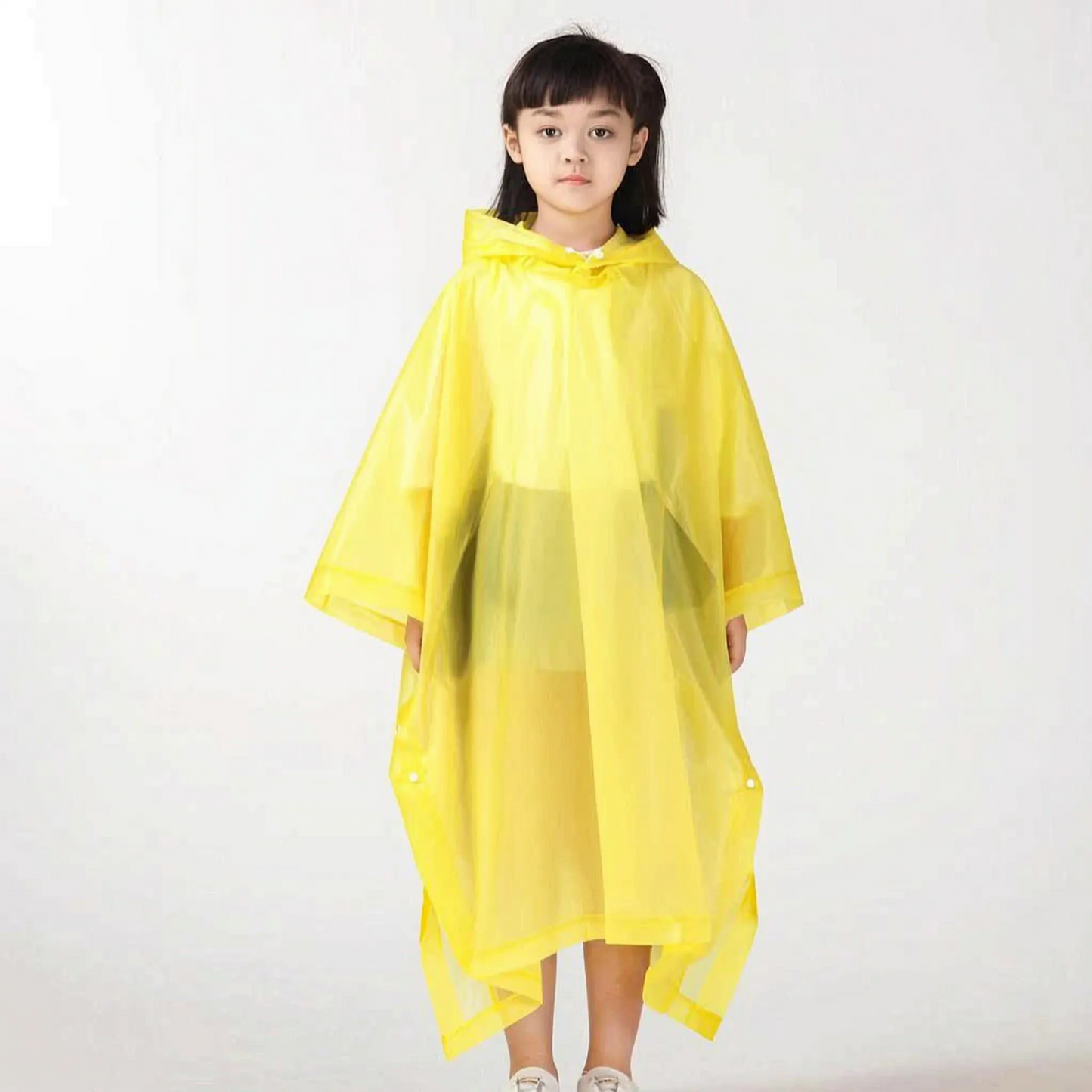Hooded Kids Pullover Rain Poncho