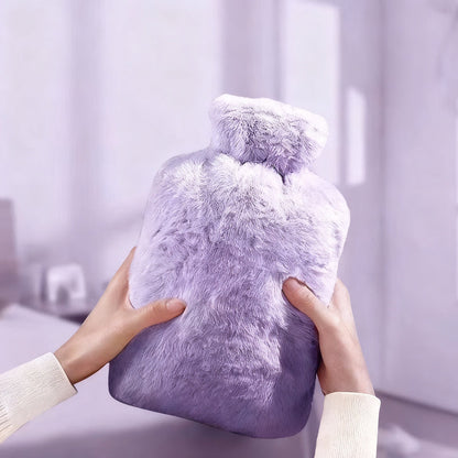 Hot Water Bottle with Optional Plush Cover, 500–2000 ml
