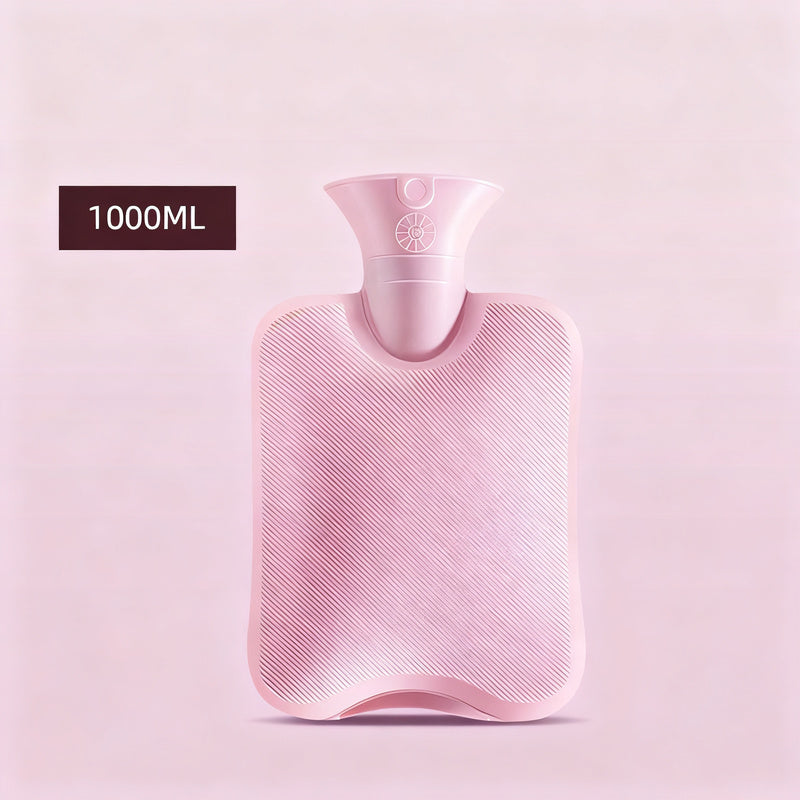 Hot Water Bottle with Optional Plush Cover, 500–2000 ml
