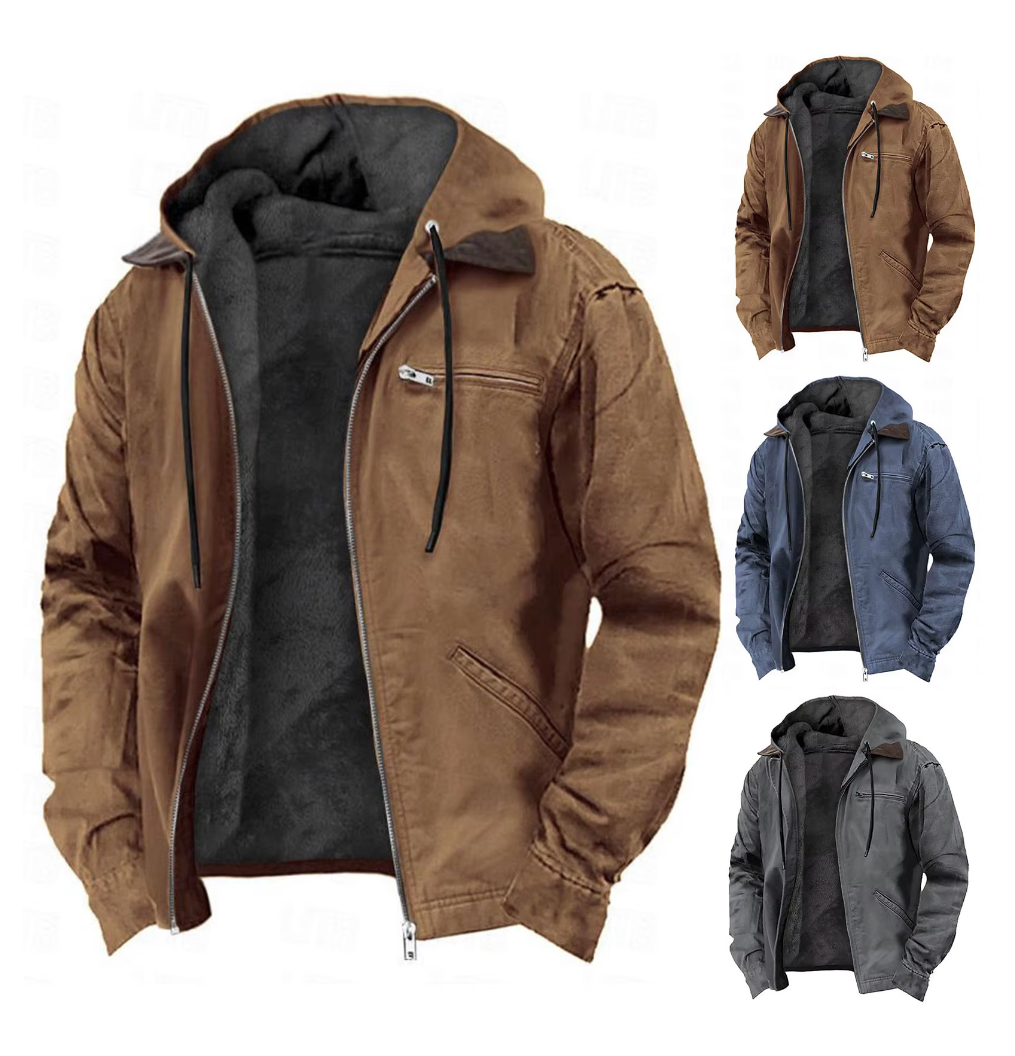 Morgan | Men's Hooded Zip-Up Jacket - Image 7