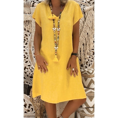 Image of Jo | Women's V-Neck A-Line Mini Dress