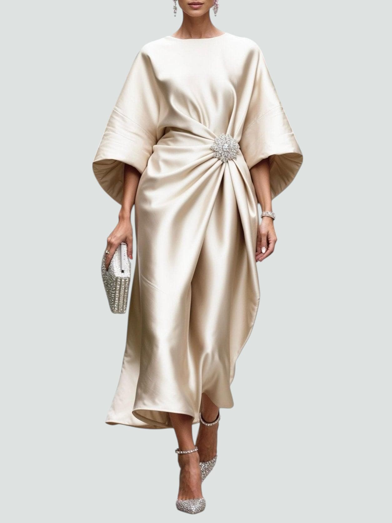 Image of Kay | Women's Wrap Midi Dress
