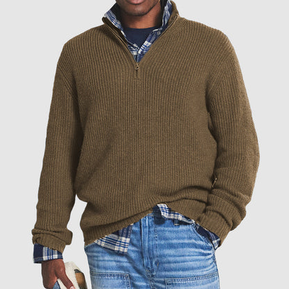Kenneth | Men's Quarter-Zip Rib-Knit Sweater