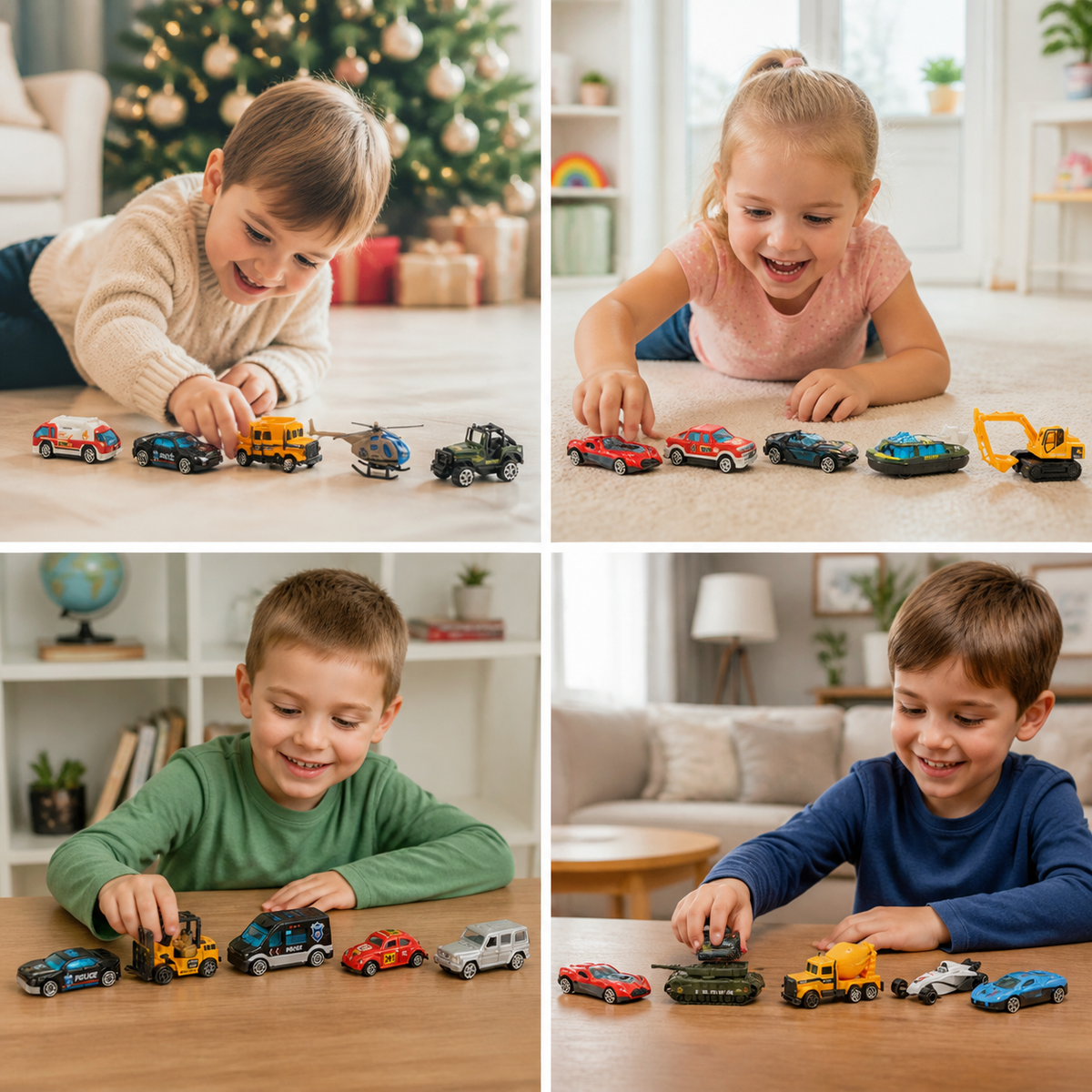 Kids' Car Advent Calendar – 24 Die-Cast Toy Cars for Christmas