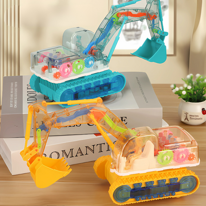 Kids' Musical Light-Up Excavator Toy