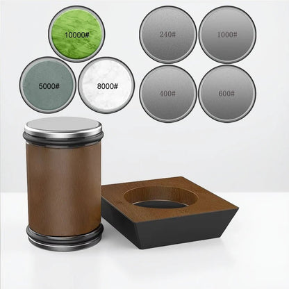 Knife Sharpener Set with Rolling Diamond Sharpener for Kitchen and Hunting