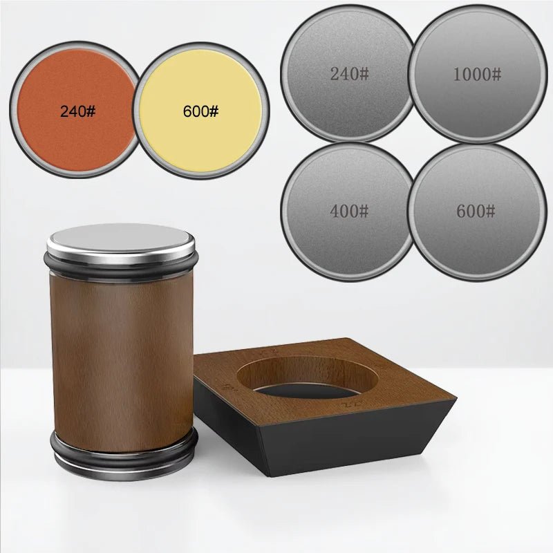 Knife Sharpener Set with Rolling Diamond Sharpener for Kitchen and Hunting