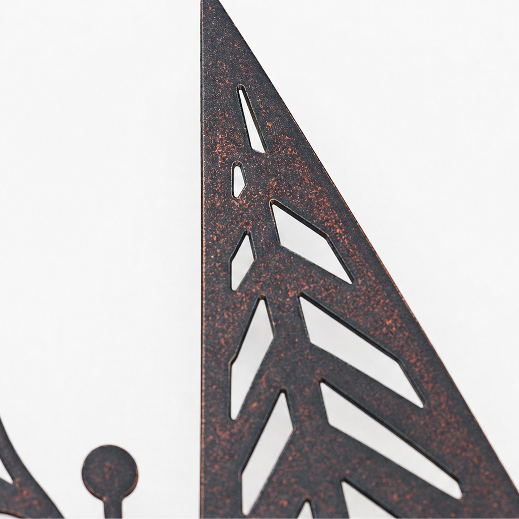 Layered Metal LED Christmas Forest Wall Décor