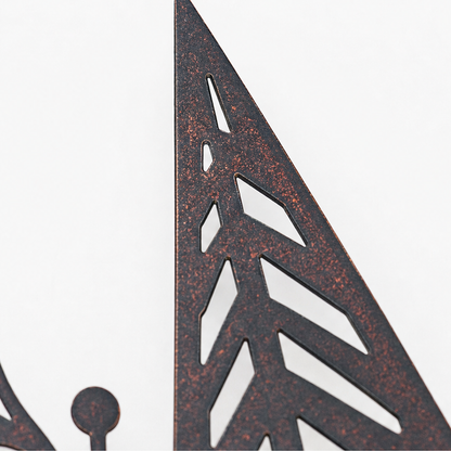 Layered Metal LED Christmas Forest Wall Décor
