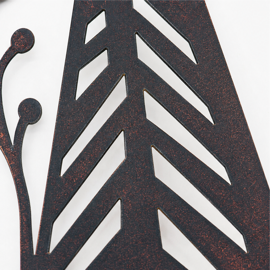 Layered Metal LED Christmas Forest Wall Décor