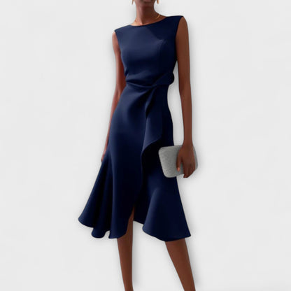 Image of Leanne | Women's Sleeveless A-Line Midi Dress