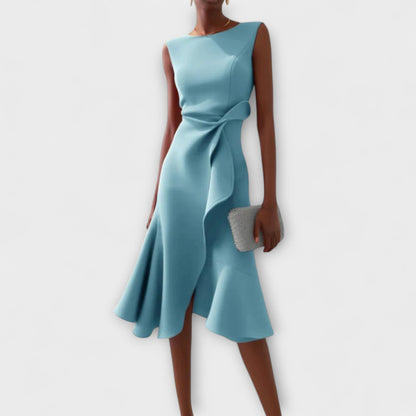 Image of Leanne | Women's Sleeveless A-Line Midi Dress