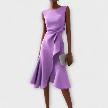 Image of Leanne | Women's Sleeveless A-Line Midi Dress