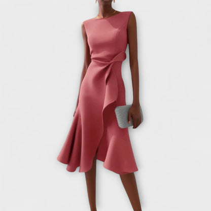 Image of Leanne | Women's Sleeveless A-Line Midi Dress