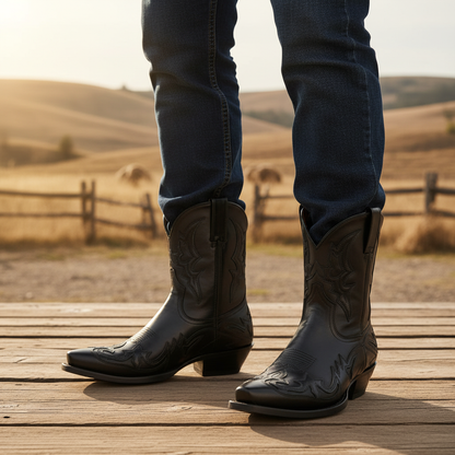 Leather Cowboy Boots