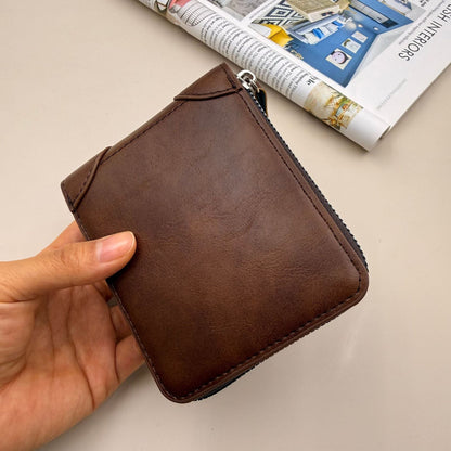 Leather Zip-Around Wallet