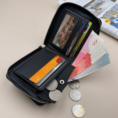 Leather Zip-Around Wallet