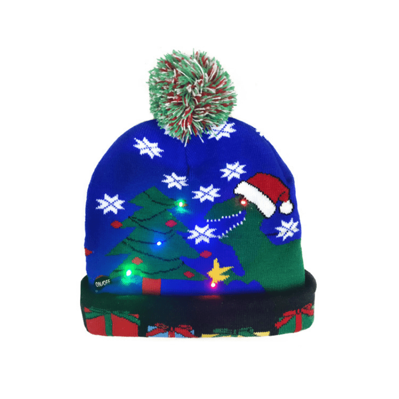 LED Christmas Beanie - Light-Up and Festive for the Holidays