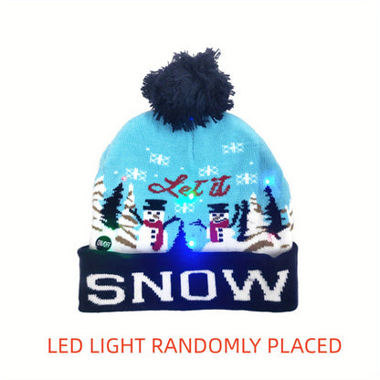 LED Christmas Beanie - Light-Up and Festive for the Holidays