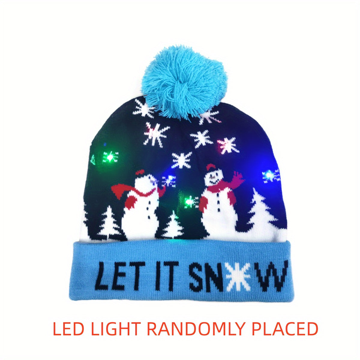 LED Christmas Beanie - Light-Up and Festive for the Holidays