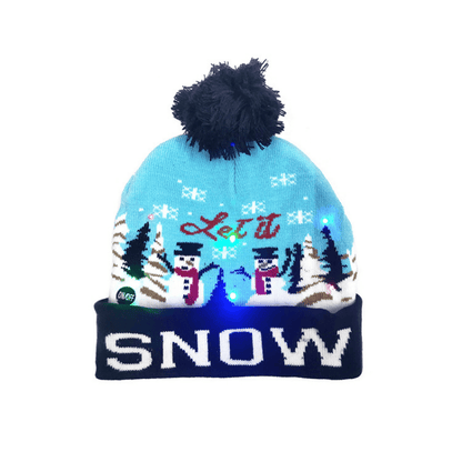 LED Christmas Beanie - Light-Up and Festive for the Holidays