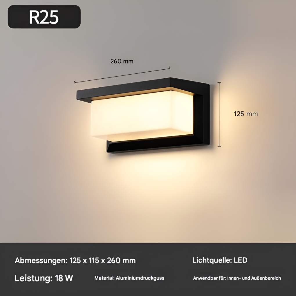 LED Outdoor Wall Light with Motion Sensor