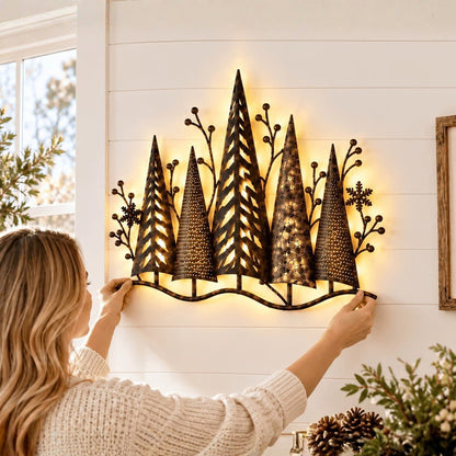 LED Wall Decor with Trees