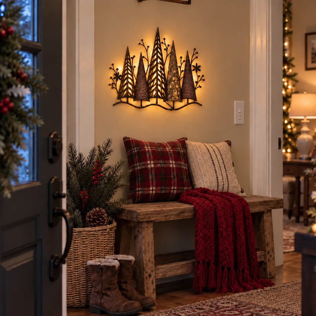 LED Wall Decor with Trees