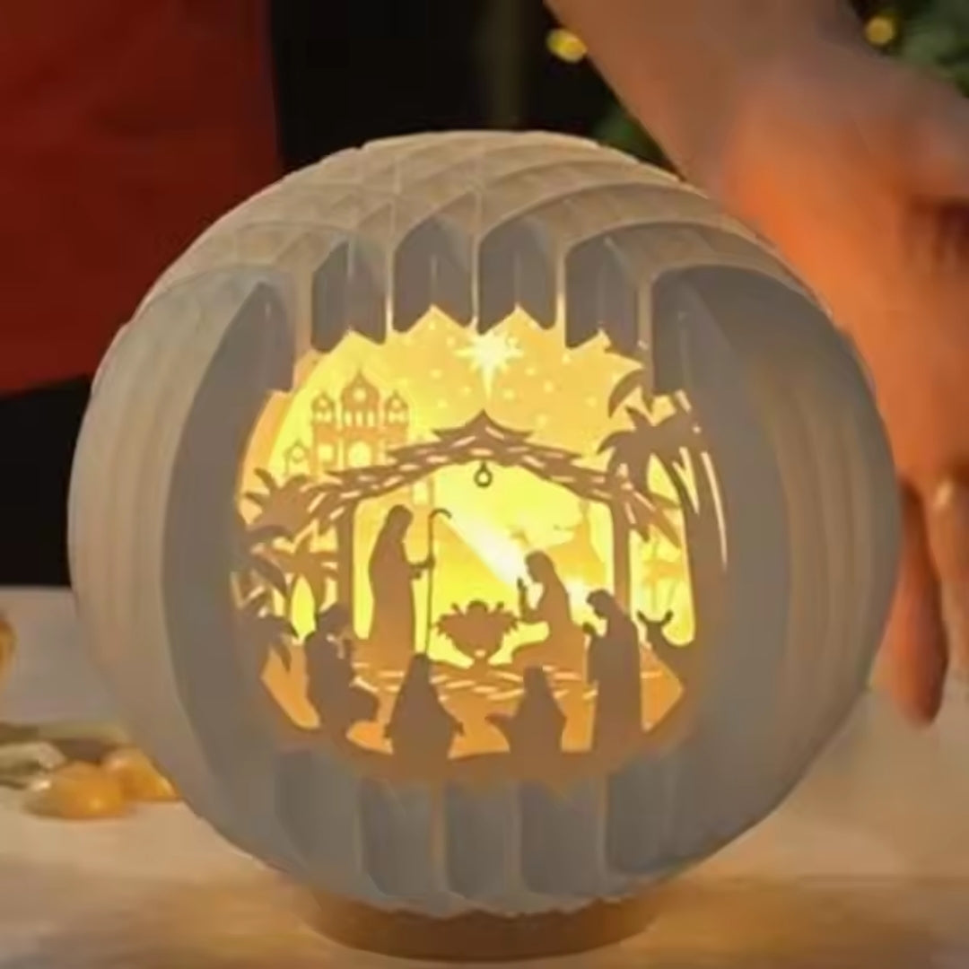 Light-Up Paper Nativity Scene