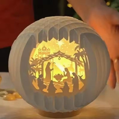 Light-Up Paper Nativity Scene