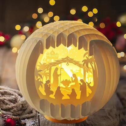Light-Up Paper Nativity Scene