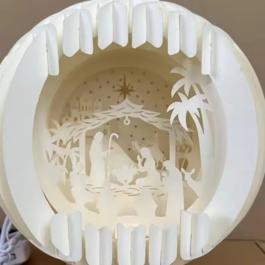 Light-Up Paper Nativity Scene